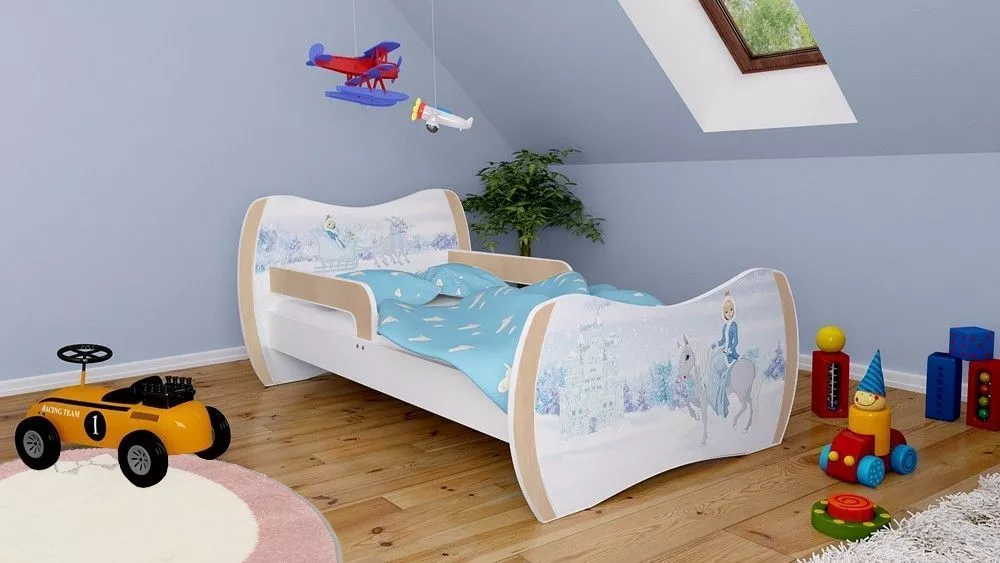 Bērnu gulta Dream L03 160x80 DM32 ar stelāžu Guļamvietas platums: 80 cm, Guļamvietas garums: 160 cm, · 104 × 164 × 71 cm