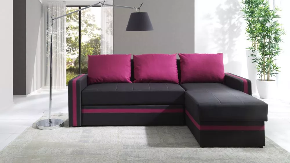 Dīvāns Euforia Duo Standard · Melns · 156 × 234 × 82 cm