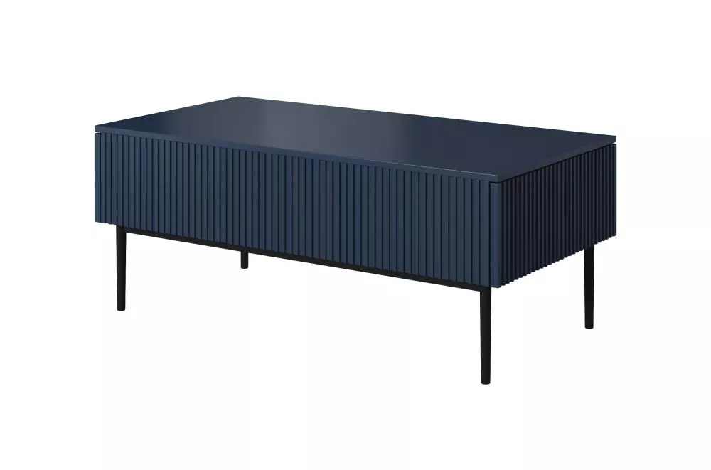 Žurnālgalds Nicole L120 2SZ Black · Zils · 120 × 60 × 48 cm