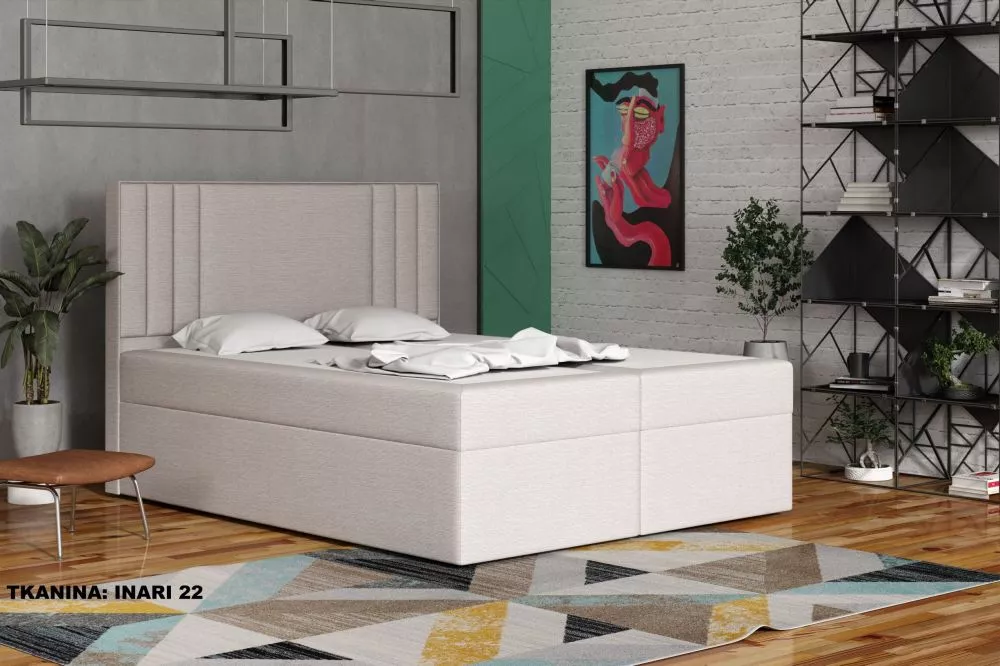 Gulta Cosmo 1 Standard Guļamvietas platums: 120 cm, Guļamvietas garums: 200 cm, · Gaišais krēms · 122 × 210 × 120 cm