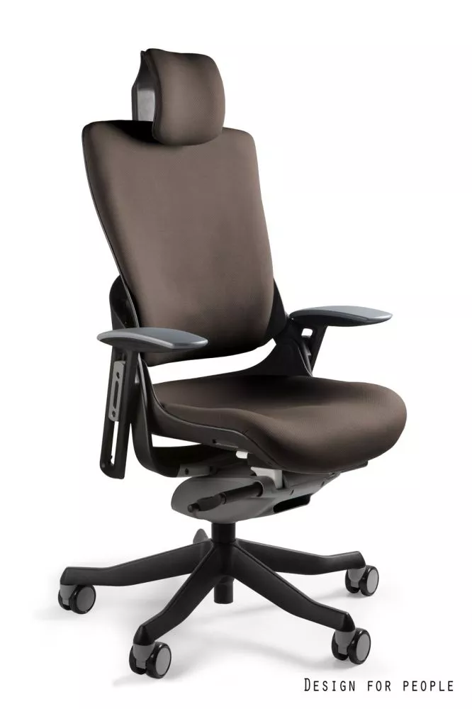 Datorkrēsls Wau 2 Black T Sēdvietas platums: 47 cm, · Brūns · 69 × 52 × 117 cm