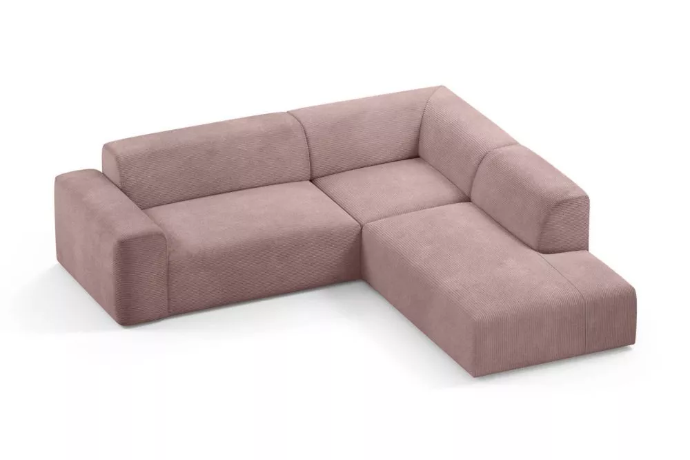 Dīvāns Zeus XL standard · Rozā · 252 × 263 × 70 cm