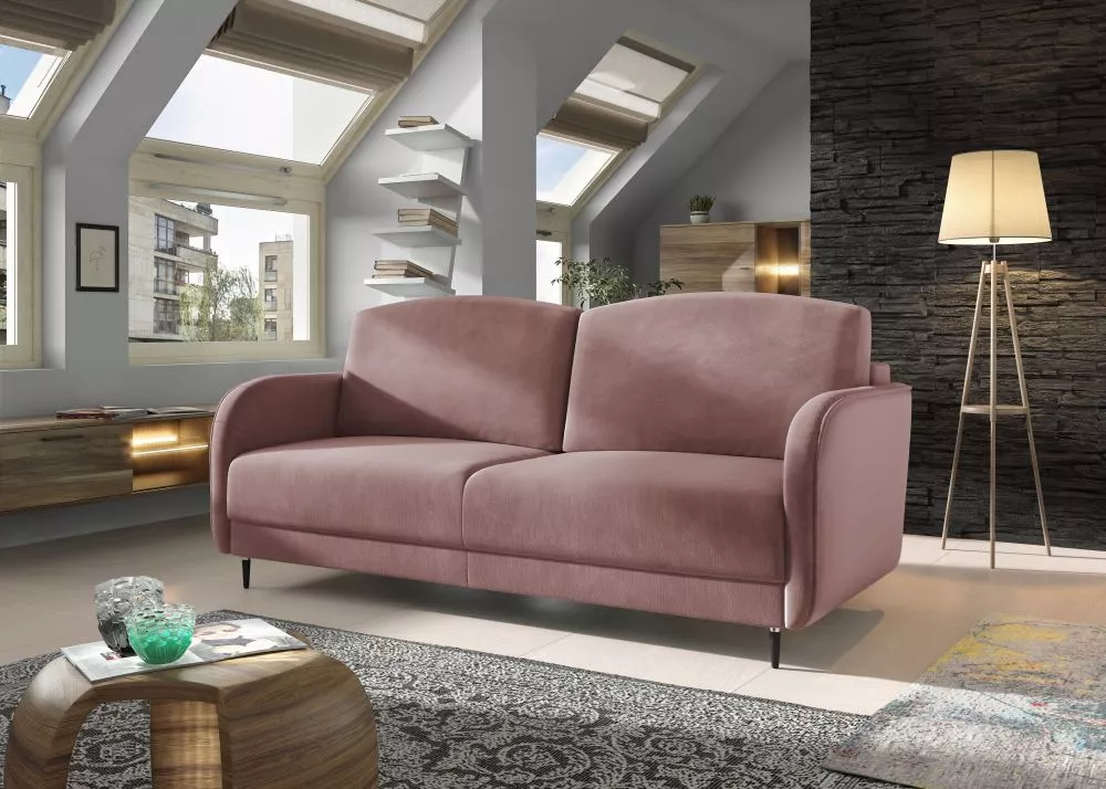 Dīvāns Laguna Premium Standard · Rozā · 98 × 213 × 95 cm