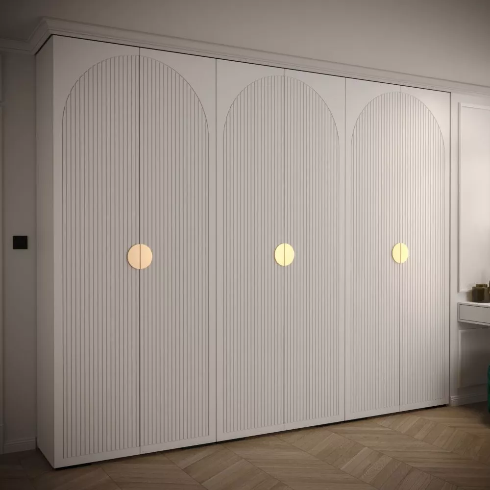 Skapis Manhattan Ryfel 1 · Balts · 300 × 47 × 236.7 cm