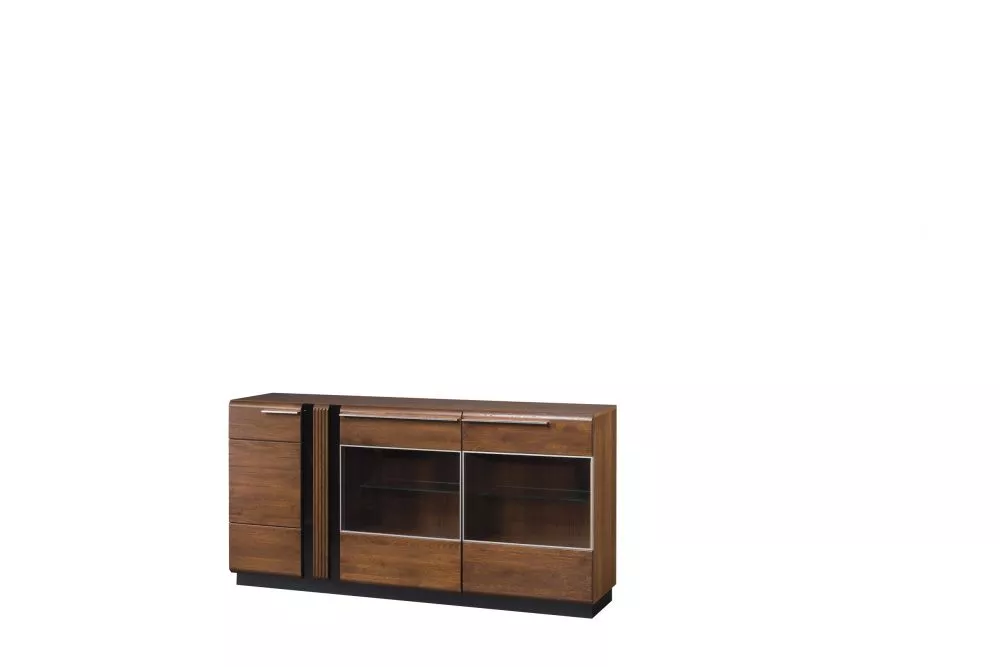 Kumode Porti 48 ar LED · Ozols antīks · 180 × 42 × 90 cm