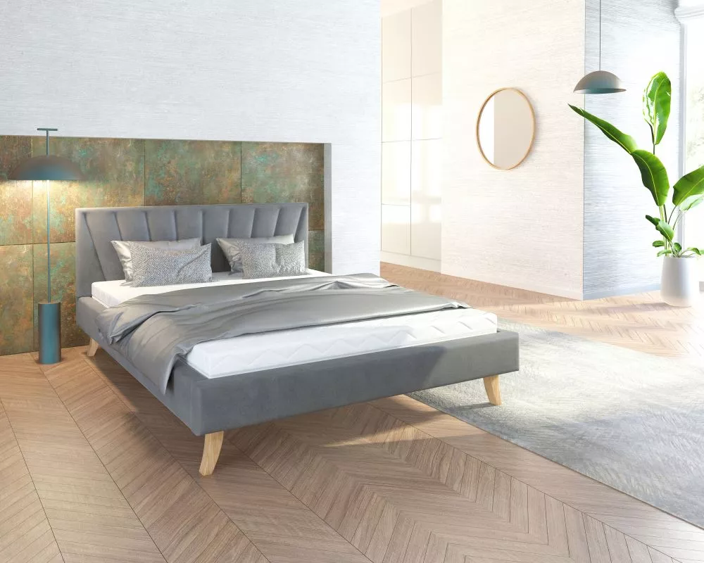 Gulta Heaven Comfort Standard ar stelāžu Guļamvietas platums: 180 cm, Guļamvietas garums: 200 cm, · Grafīts · 193 × 212 