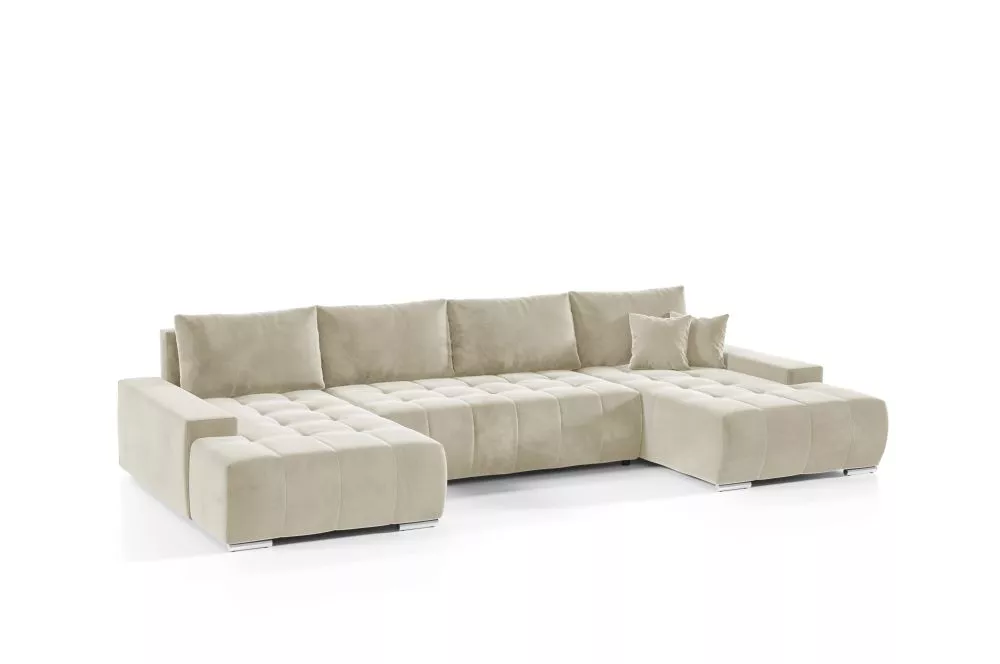 Dīvāns Velutti U Monolith Standard · Krēma · 185 × 350 × 85 cm
