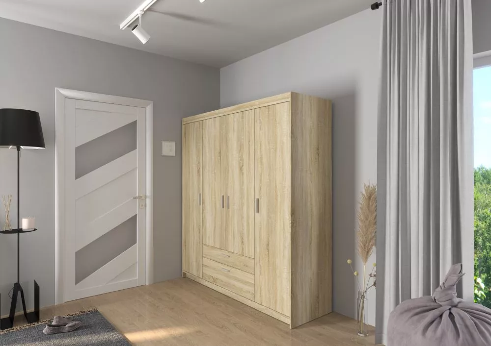 Skapis Elena 4D · Sonoma · 176.3 × 53 × 190.5 cm