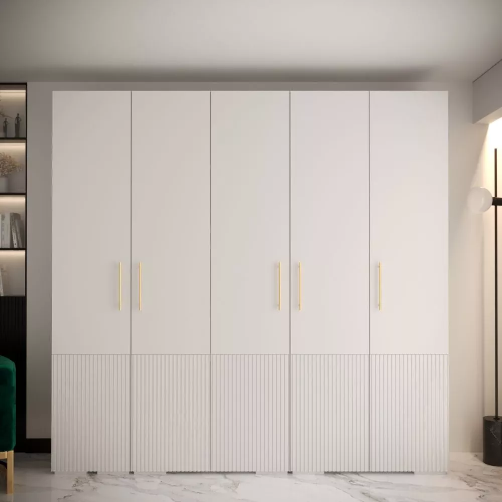 Skapis Manhattan Ryfel 3 · Balts · 250 × 47 × 236.7 cm