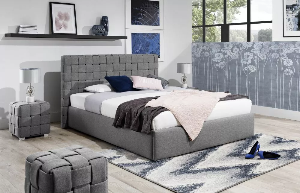 Gulta Kris Premium Standard ar stelāžu Guļamvietas platums: 140 cm, Guļamvietas garums: 200 cm, stelāžas tips: Elastīga 