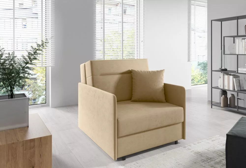 Mīksts krēsls Americano 172 standard Sēdvietas dziļums: 60 cm, · Bēšs · 90 × 90 × 85 cm