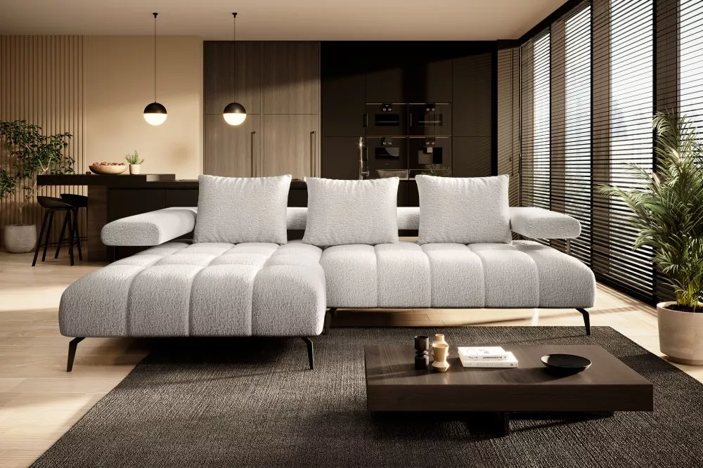 Dīvāns Magnetic Mini Standard · Gaišais krēms · 180 × 266 × 69 cm