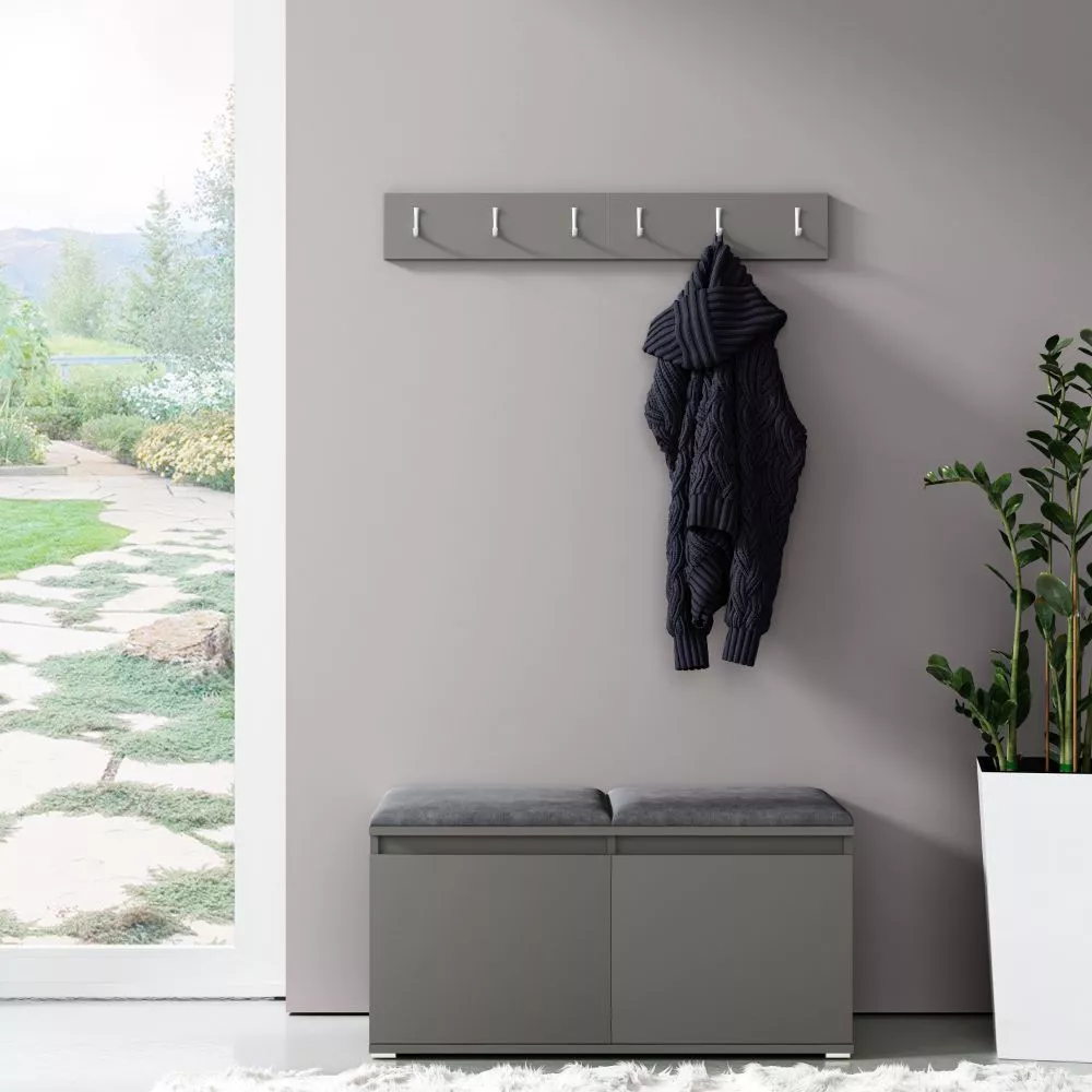 Apavu plaukts Emi 5 Trinity Korpusa krāsa: grafīts, · 100 × 40 cm