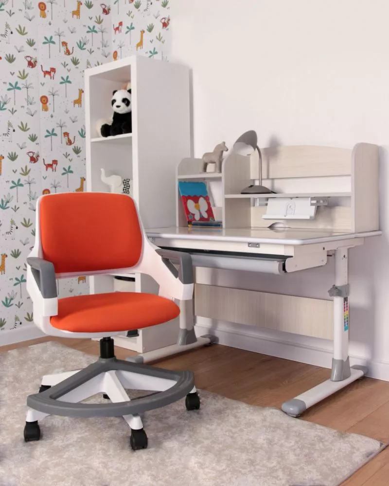 Datorkrēsls Rookee Materiāls: plastmasa, · Oranžs · 60 × 80 cm