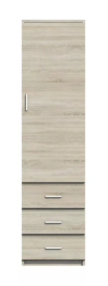 Grāmatu skapis Feniks F-R2 · Ozols sonoma · 52 × 40 × 200 cm