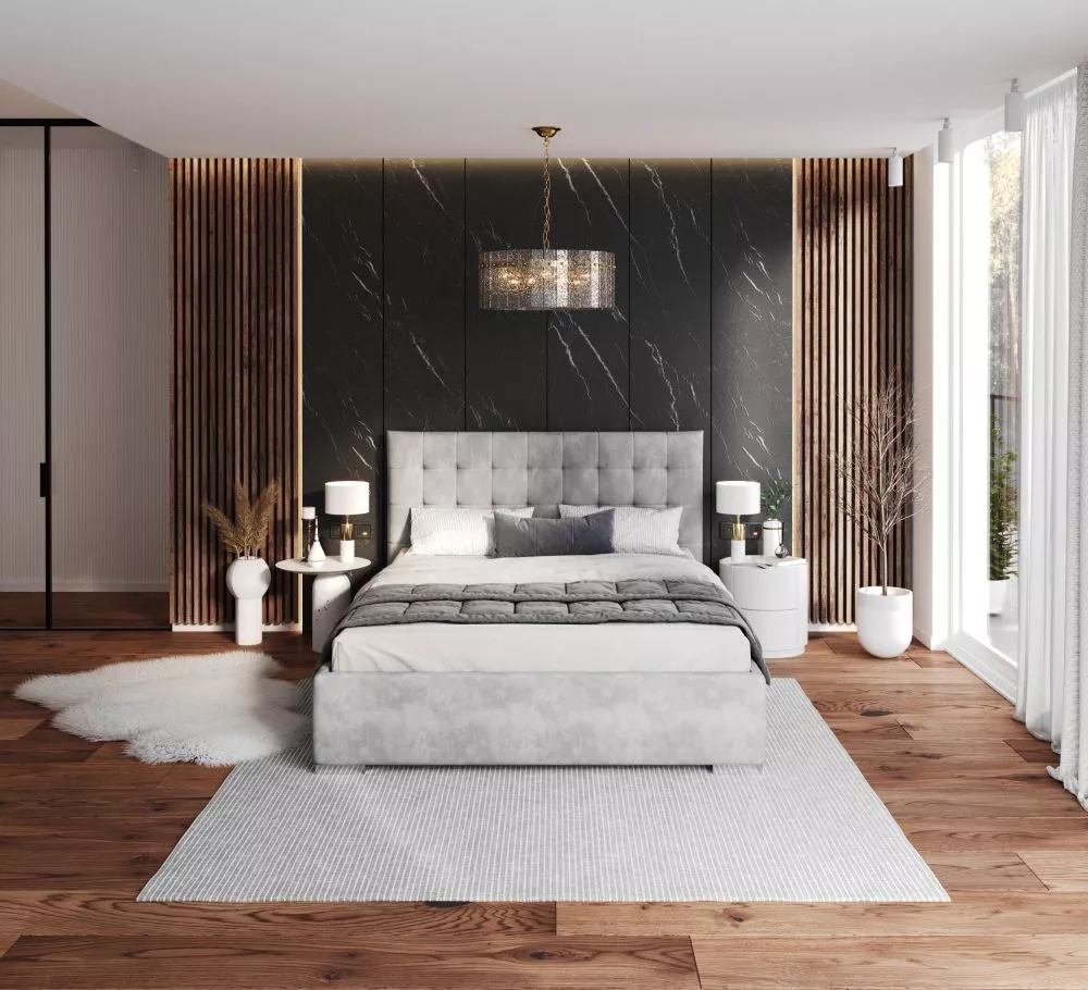 Gulta Lucerna Premium Standard ar stelāžu Guļamvietas platums: 180 cm, Guļamvietas garums: 200 cm, stelāžas tips: metāla