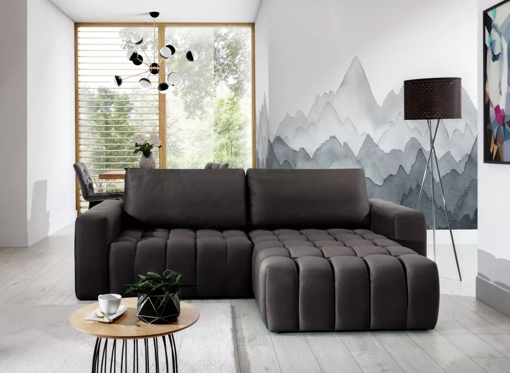 Dīvāns Bonett Premium Standard · Grafīts · 160 × 245 × 85 cm
