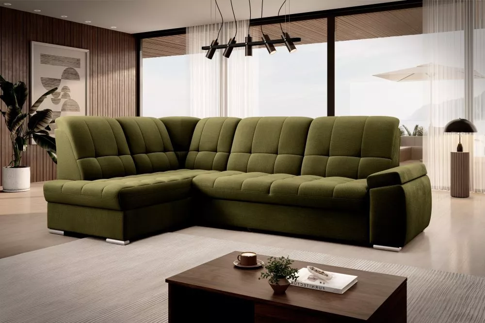 Dīvāns Sado Premium Standard · Olīvu · 192 × 272 × 95 cm