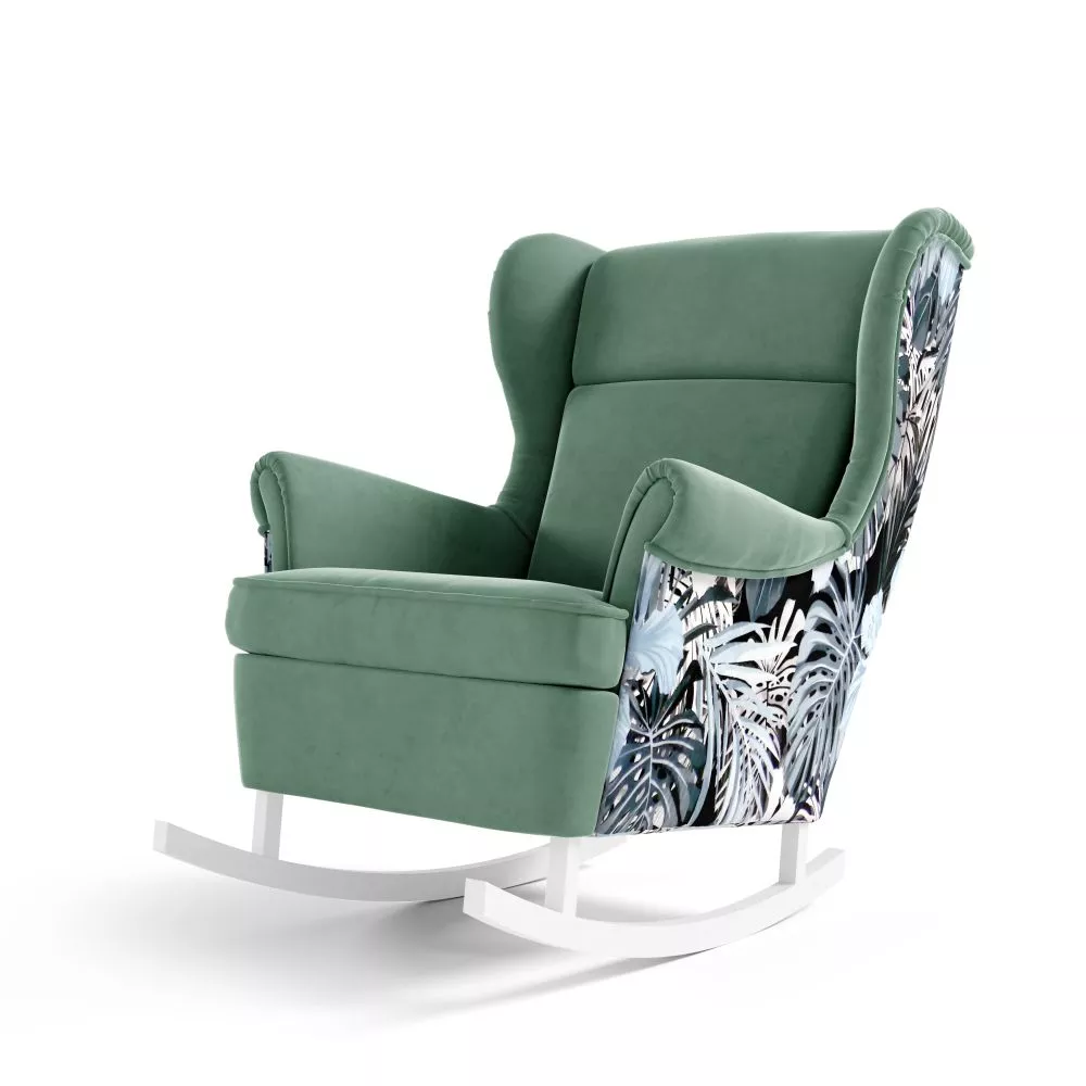 Mīksts krēsls Axel typ 195 Standard Sēdvietas dziļums: 58 cm, · Jūraszaļš · 80 × 88 × 104 cm
