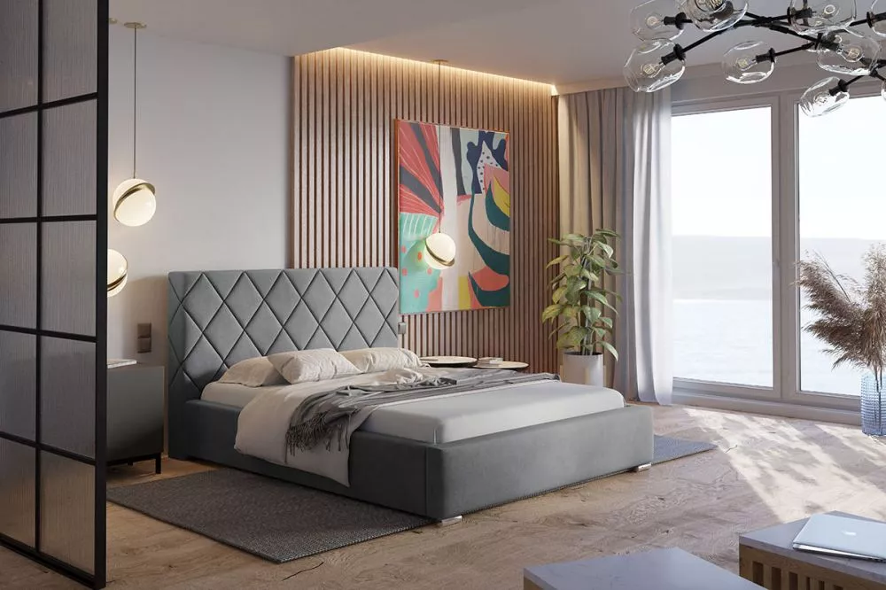 Gulta Top 7 Premium standard ar stelāžu Guļamvietas platums: 160 cm, Guļamvietas garums: 200 cm, stelāžas tips: koka, · 