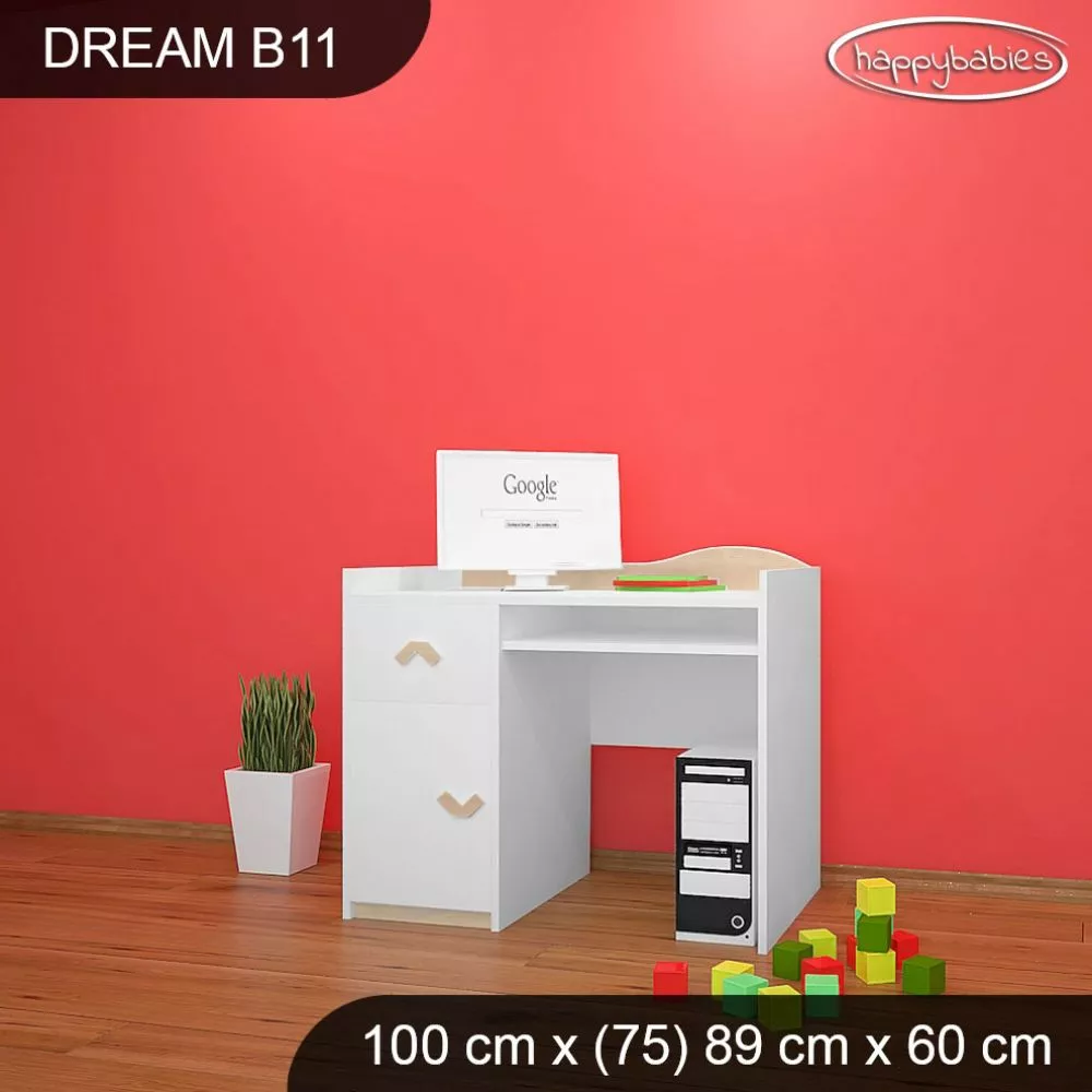 Bērnu rakstāmgalds Dream B11 Maksimālais augstums: 89 cm, · 100 × 75 × 60 cm