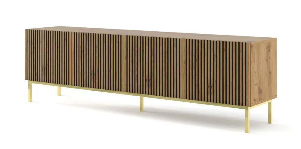 TV tumba Ravenna F Gold Frame RTV 4D · 199.6 × 41.8 × 57.8 cm