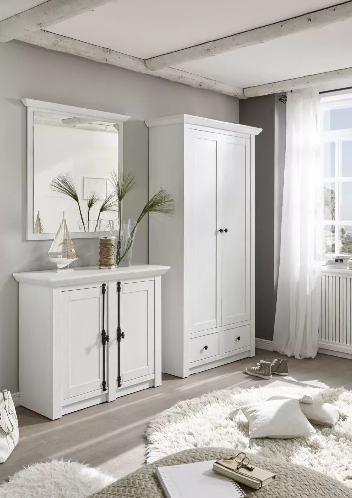 Koridora iekārta Westerland Set 2 · Baltā priede · 220 × 45 × 206 cm