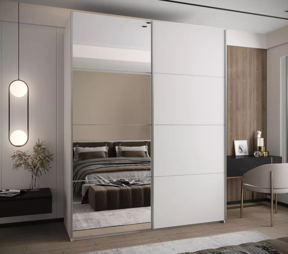 Skapis Lux 3 · Balts · 200 × 61 × 245.5 cm