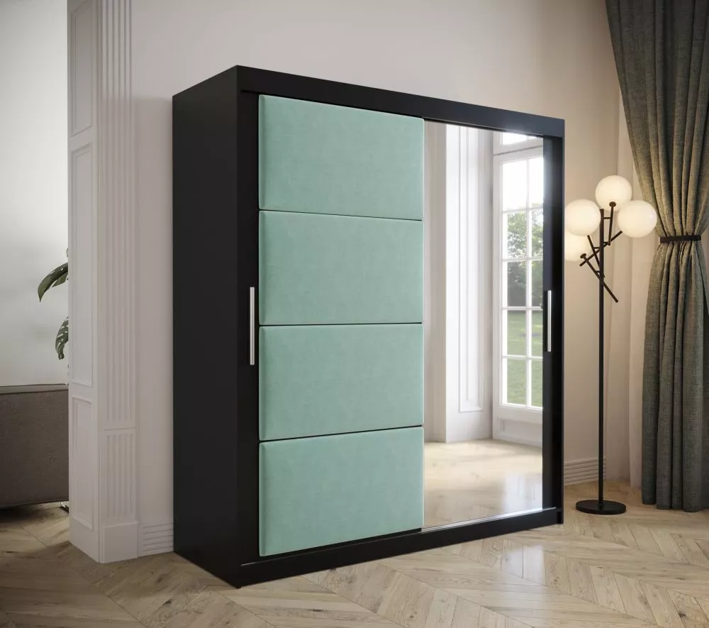 Skapis Tapi Black · 180 × 62 × 200 cm