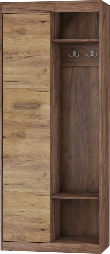Skapis Maximus MXS 36 · Tobaco ozolos + zelta ozols · 80 × 41.4 × 193 cm
