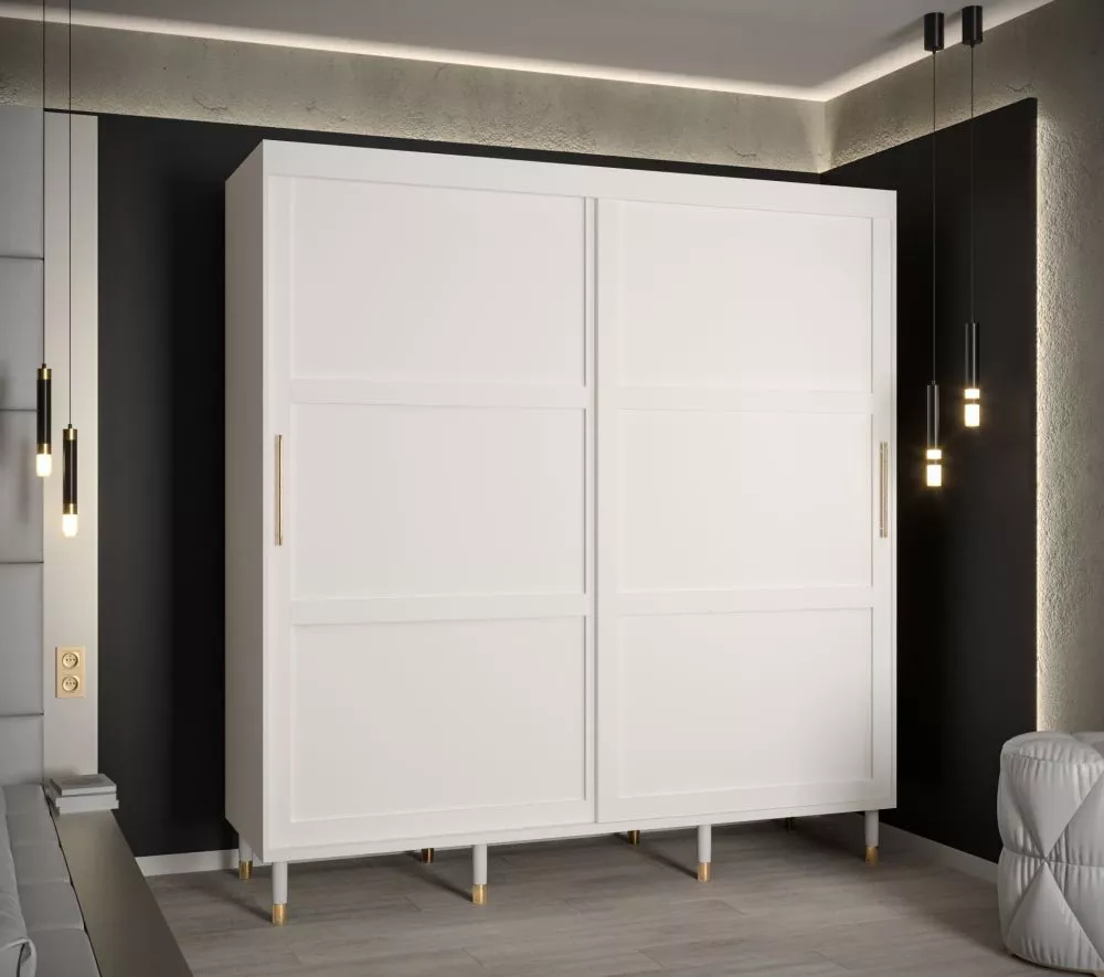 Skapis Calipso Ramiak 1 · Balts · 200 × 62 × 208 cm