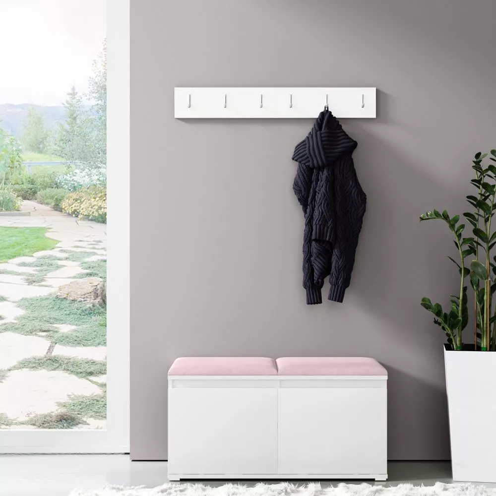Apavu plaukts Emi 5 Trinity Korpusa krāsa: balts, · 100 × 40 cm