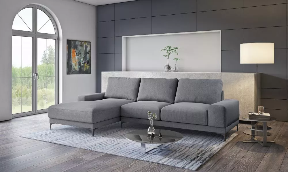Dīvāns Ricardo Standard · Pelēks · 170 × 311 × 85 cm