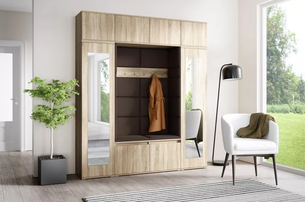 Apavu plaukts Emi 32 Trinity Korpusa krāsa: sonoma, · 190 × 225 × 40 cm