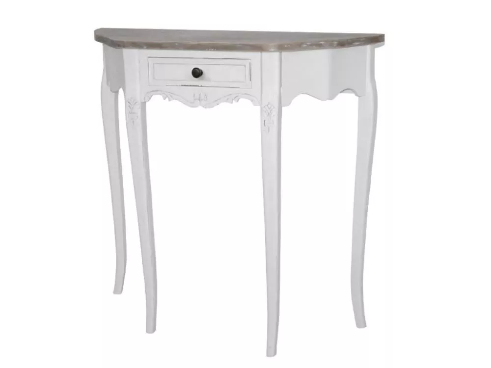 Kosmētikas galds Rimini White RI033W · 80 × 80 × 30 cm
