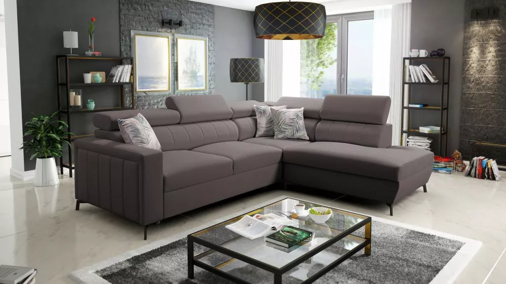 Dīvāns Baltico 3 Mini Premium Standard · Brūns · 224 × 265 × 83 cm