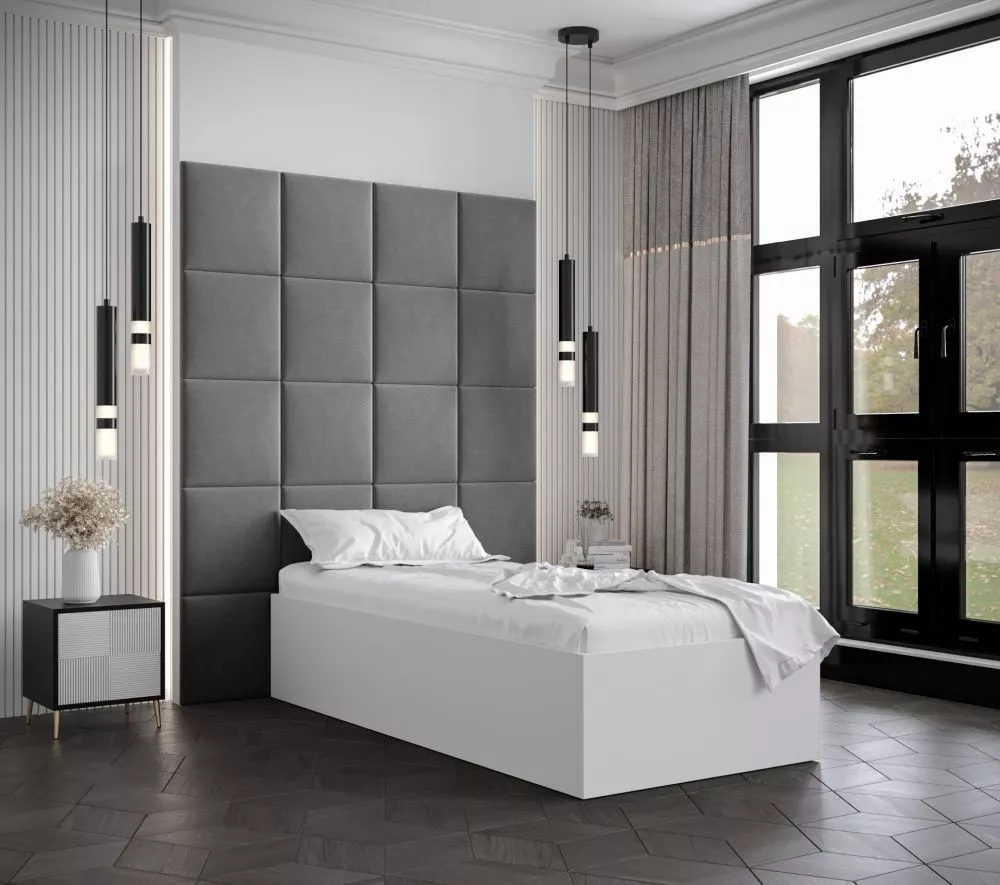 Gulta Bella 3 ar stelāžu Guļamvietas platums: 90 cm, Korpusa krāsa: balts, Guļamvietas garums: 200 cm, stelāžas tips: ko