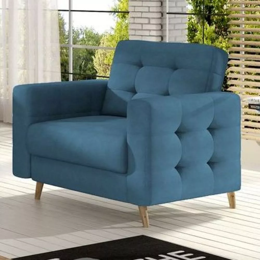 Mīksts krēsls Asgard 1S standard · Gaiši zils · 107 × 92 × 86 cm
