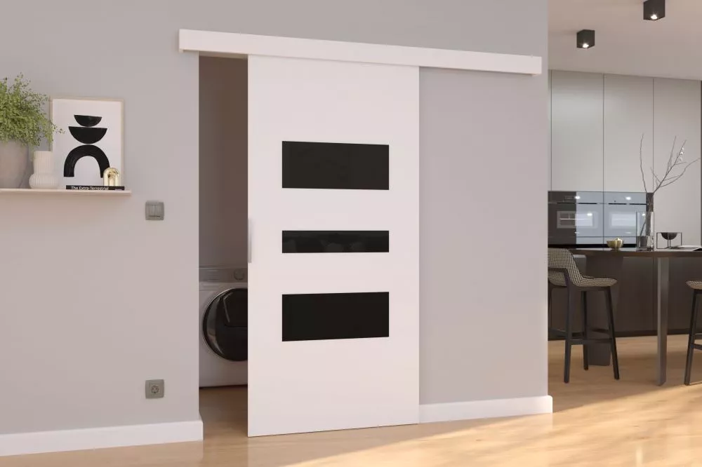 Bīdāmās durvis Cento · Balts · 76 × 205 cm