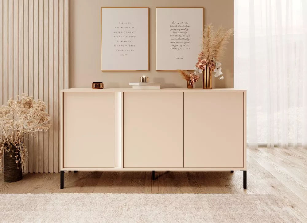 Kumode Dast C ar LED · Bēšs · 153.1 × 39.5 × 81.4 cm