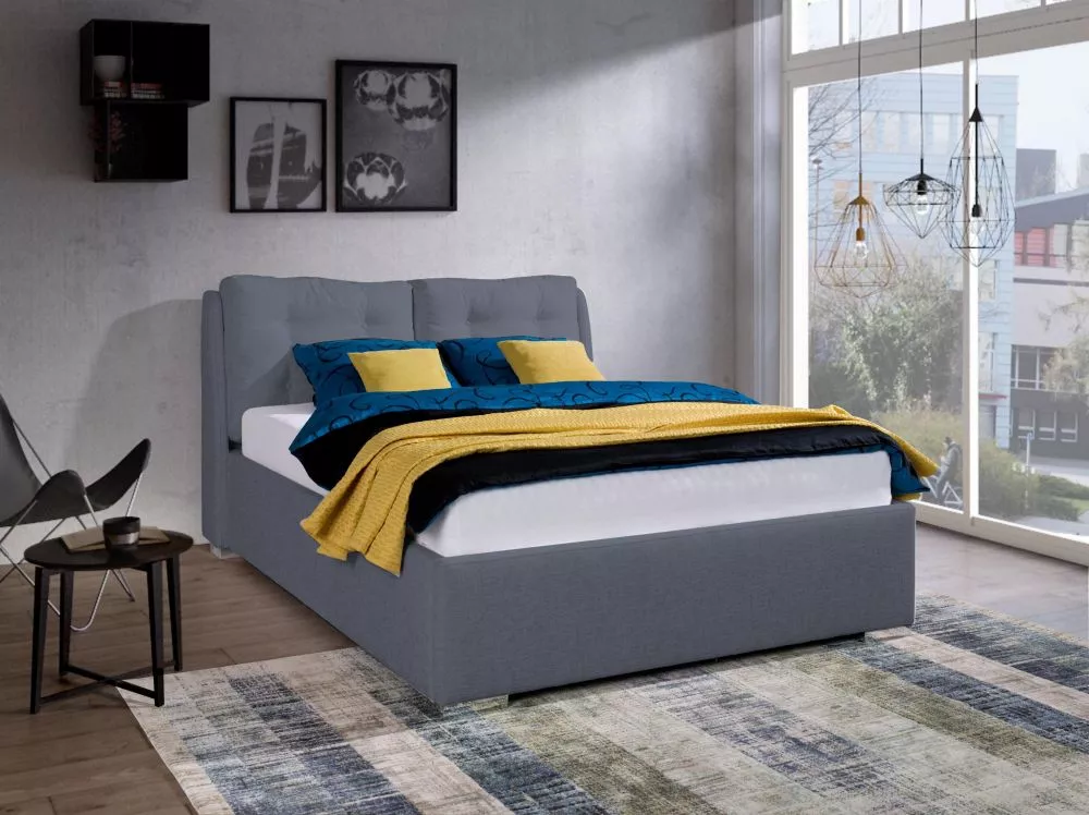 Gulta Andrzej Premium Standard ar stelāžu Guļamvietas platums: 200 cm, Guļamvietas garums: 200 cm, stelāžas tips: Elastī