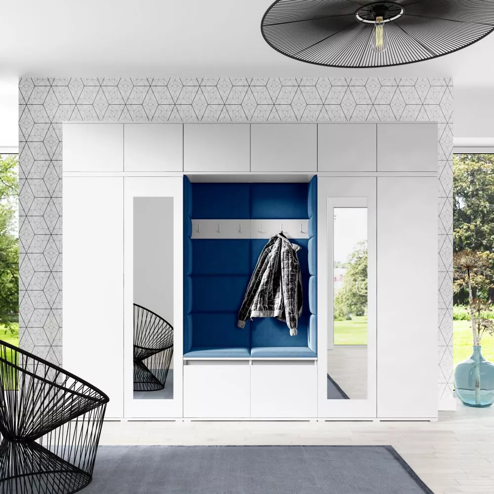 Apavu plaukts Emi 17 Trinity Korpusa krāsa: balts, · 280 × 225 × 40 cm