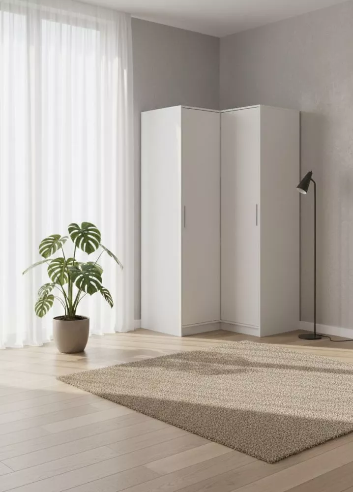 Skapis Bali Corner · Balts · 108.5 × 106.5 × 200 cm