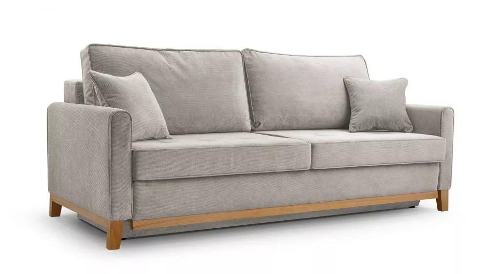 Dīvāns Aris Comfort Standard · Sudrabs · 104 × 214 × 91 cm