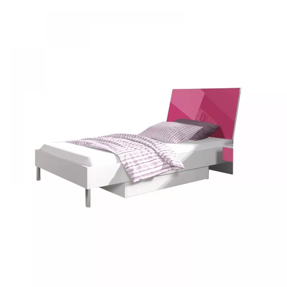 Gulta Raj 3 90x200 ar stelāžu Guļamvietas platums: 90 cm, Korpusa krāsa: balts, Guļamvietas garums: 200 cm, · 94 × 220 ×
