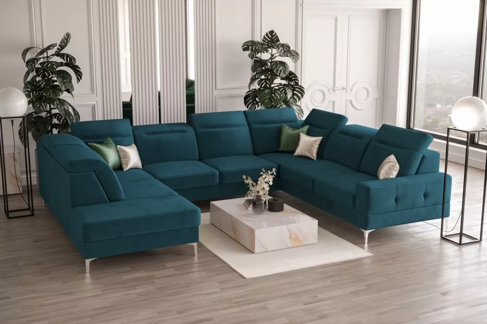 Dīvāns Malibu Max 1 standard · Zils · 262 × 350 × 90 cm