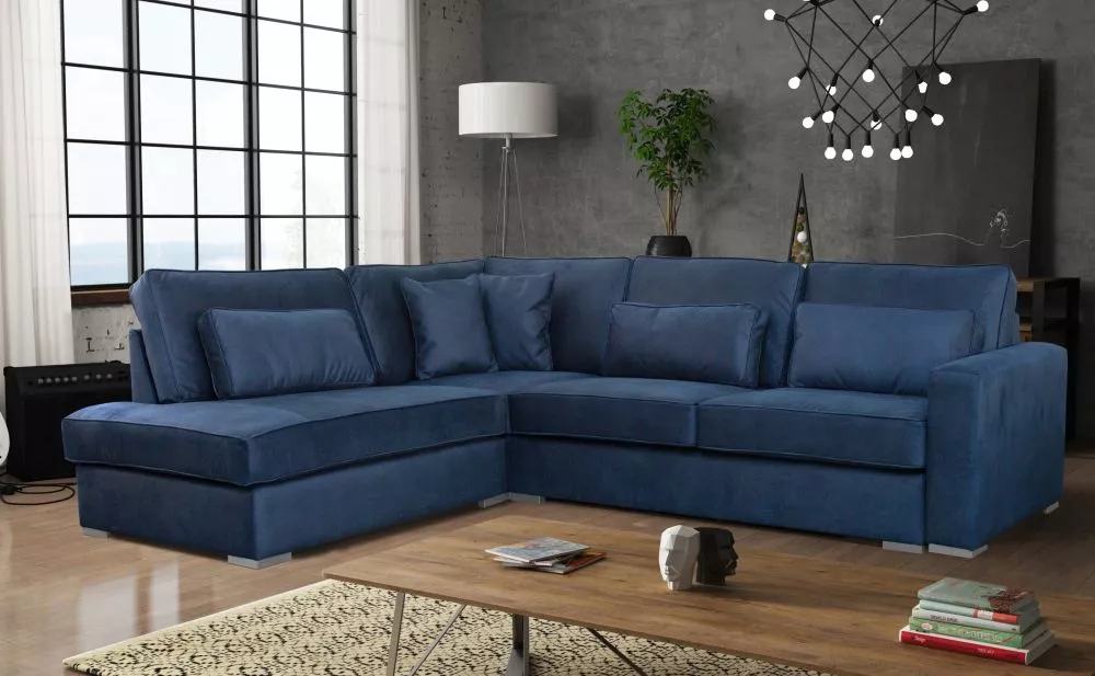 Dīvāns Huron standard · Zils · 260 × 330 × 89 cm