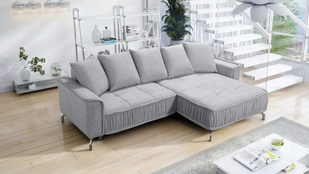 Dīvāns Diosa Bubble Corner Standard · Pelēks · 173 × 277 × 95 cm