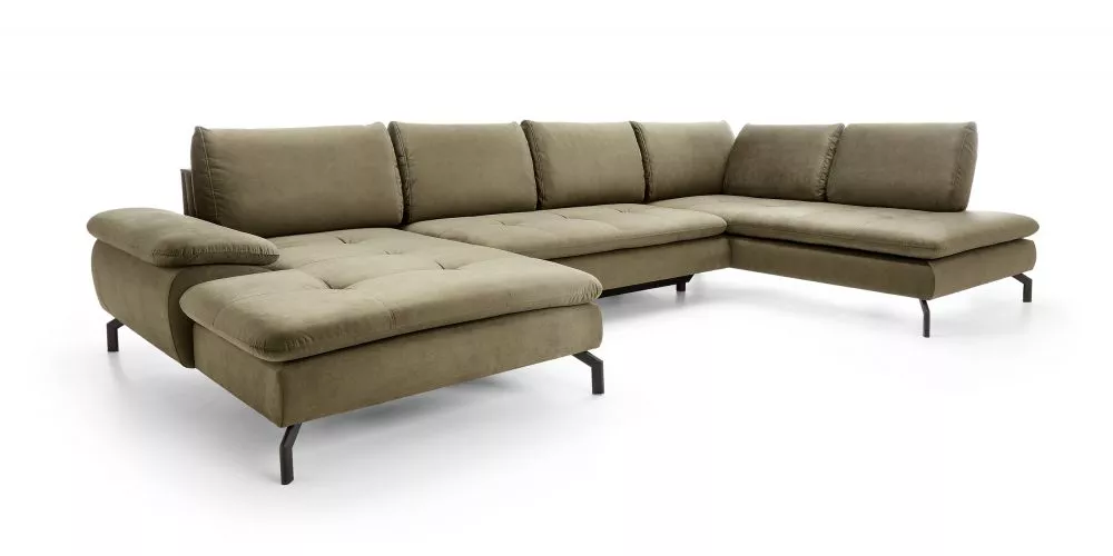 Dīvāns Vespa U2 standard · Olīvu · 205 × 347 × 82 cm