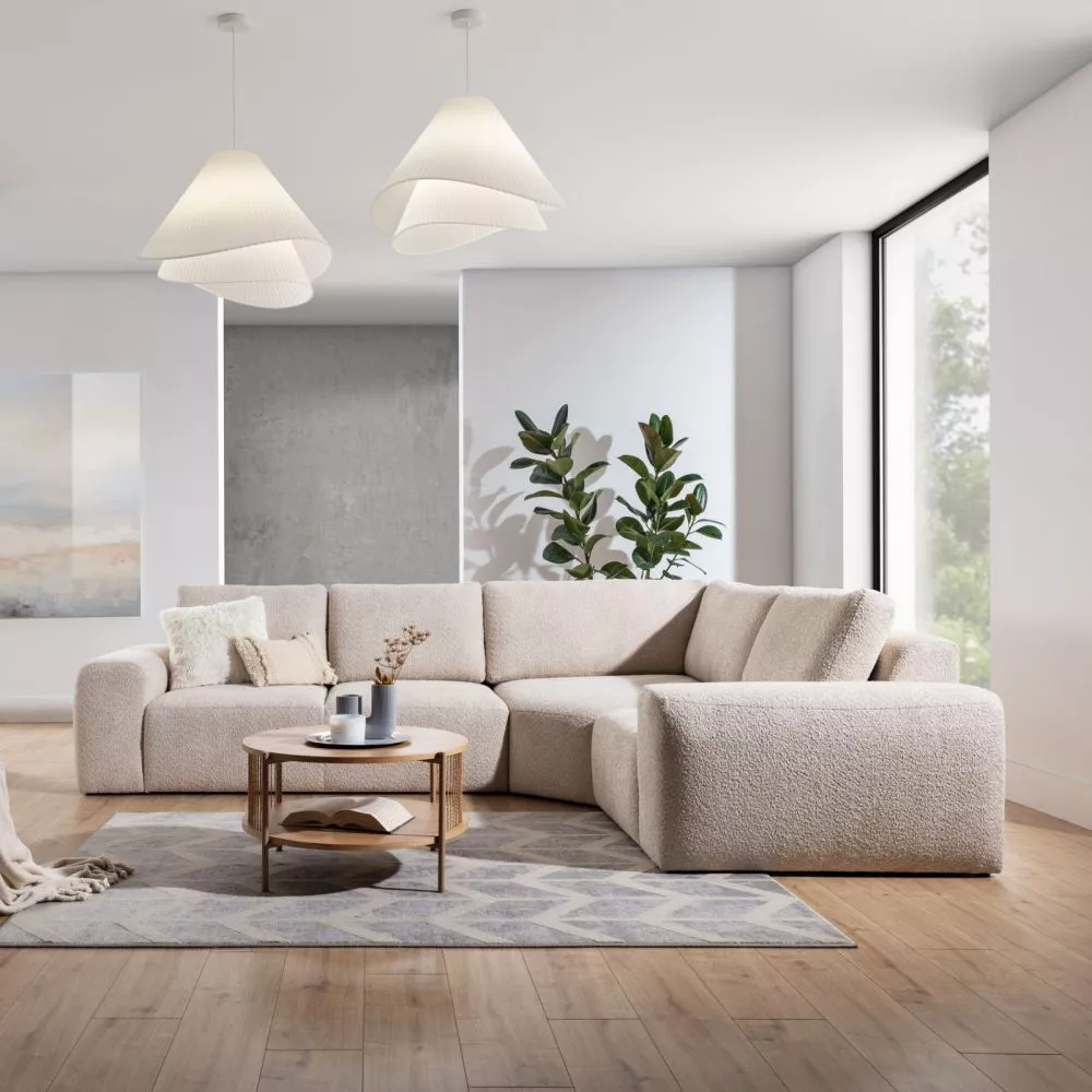 Dīvāns Tomino XL standard · Bēšs · 239 × 315 × 85 cm